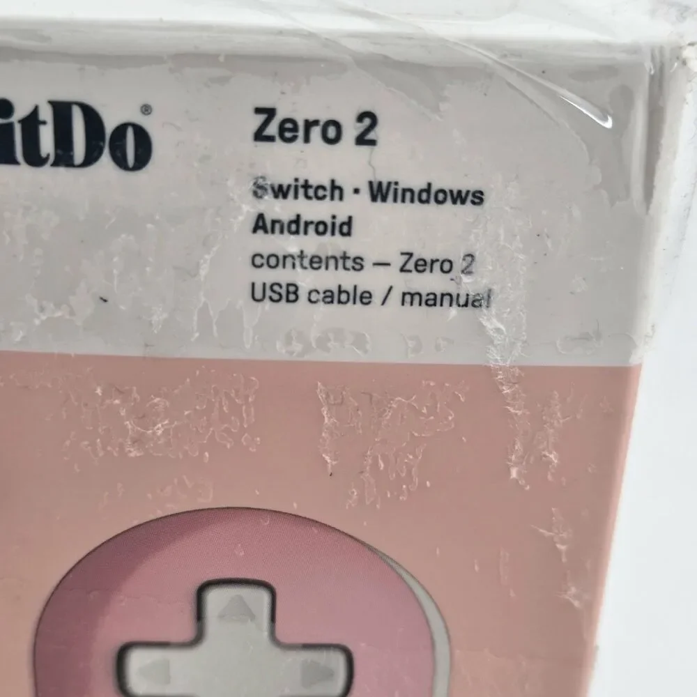 8BitDo Zero 2 Bluetooth Gamepad for Switch, PC, and Android (Pink)